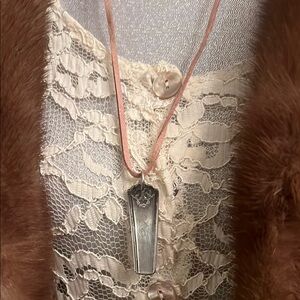 Flatware "S" Monogram Pendant from Repurposed Silverplate Handle